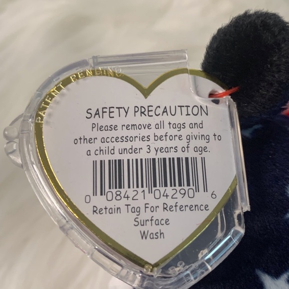 Ty (14) Lefty 2000 Beanie Babies Plush with Red, White, and Blue Stars - Picture 10 of 15